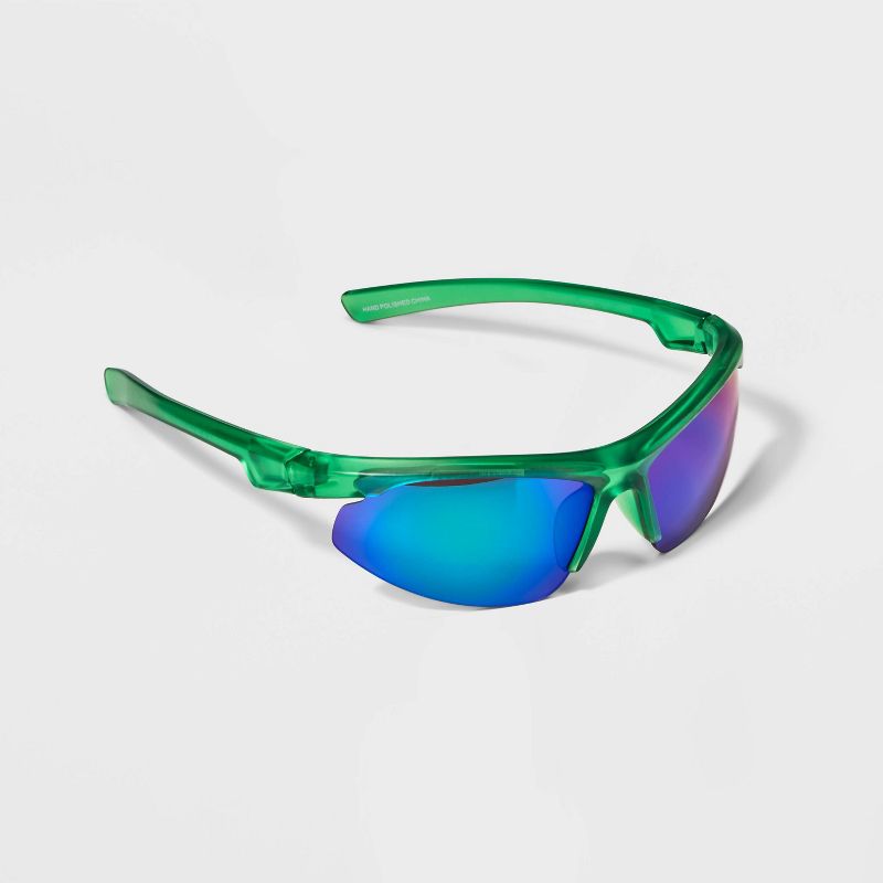Boys&#39; Sport Wrap Sunglasses - Cat &#38; Jack&#8482; Green, 2 of 3
