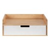 18" x 7" Kitt Floating Side Table Shelf White/Natural - Kate & Laurel All Things Decor - 3 of 4