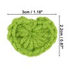 Unique Bargains Heart Shaped Crochet Applique Patches Green 10 Pcs - image 2 of 4