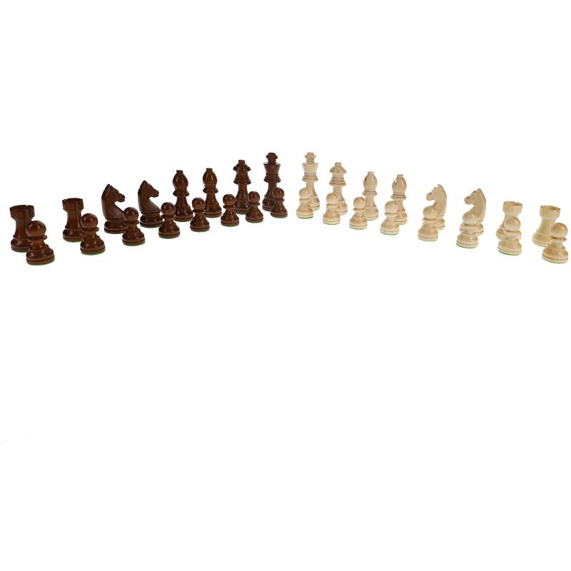 WE Games French Staunton Wood Chess Pieces,  Weighted with 3 in. King, 2 of 6