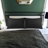 PiccoCasa Breathable Soft Embroidery Zipper Brushed Pillowcases 2 Pcs - 4 of 4