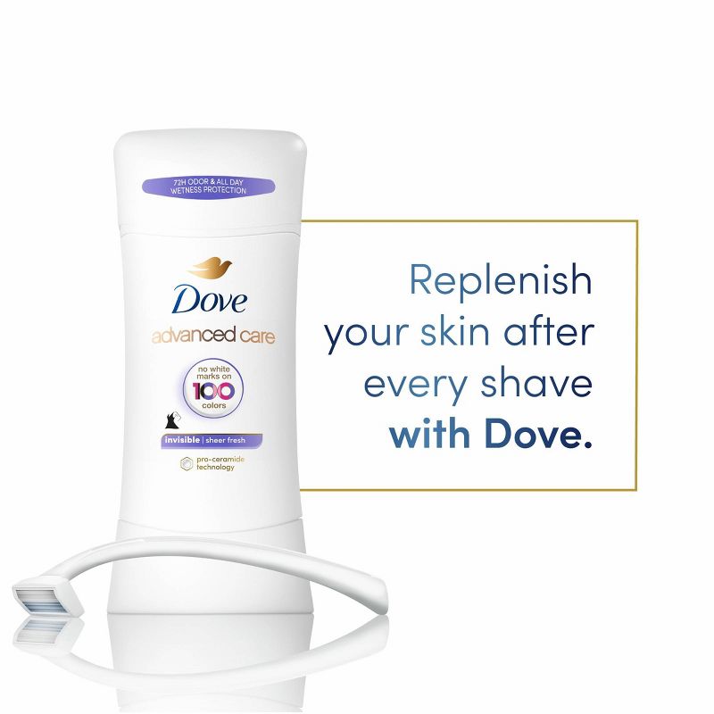 Dove Beauty Advanced Care Sheer Fresh 48-Hour Women&#39;s Antiperspirant &#38; Deodorant Stick - 2.6oz, 5 of 14