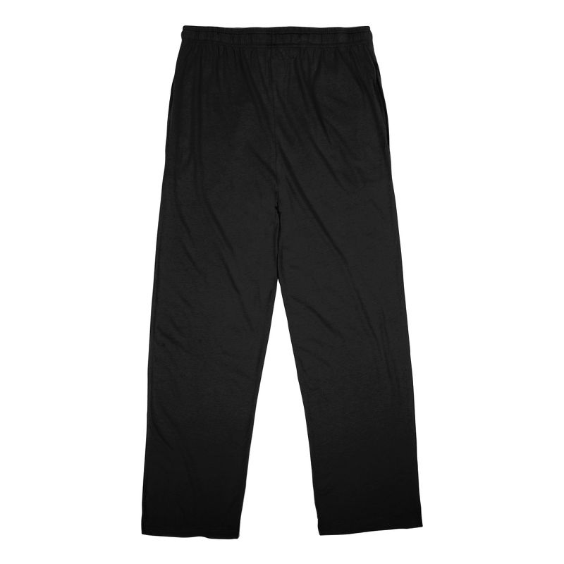 St. Patrick's Day Clover Leaf Men's Black Sleep Pajama Pants, 3 of 4