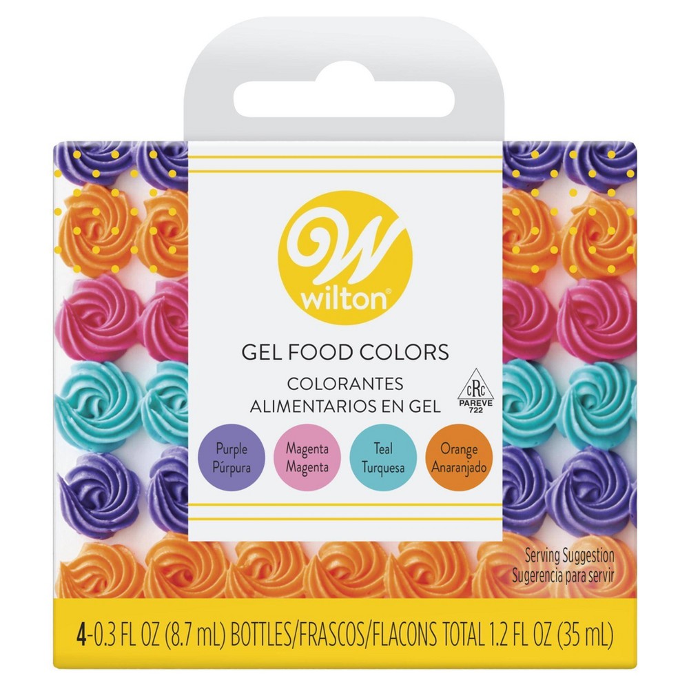 Wilton 3-Piece Color Right Concentrated Food Coloring Set, 1.92 oz. (Blue,  Yellow, Orange) 