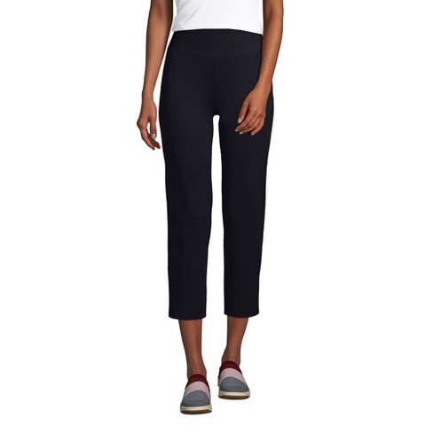 Lands' End Women's Tall Active Crop Yoga Pants - Small Tall - Black : Target