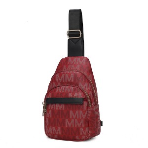 MKF Collection Helaena M Logo-Printed Vegan Leather Sling Bag for Women, Crossbody Purse by Mia K - 1 of 4