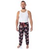 Seven Times Six Jurassic Park Men's Allover Pattern Sleep Lounge Pajama Pants Black - 4 of 4