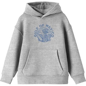 Gulf of Mexico Forever Vintage Skeleton Youth Long Sleee Hoodie - 1 of 2