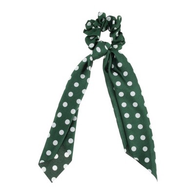 Unique Bargains Stylish Dots Ribbon Hair Elastics 1 Pc