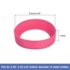 Unique Bargains Silicone Protective Water Bottle Bottom Boot 85mm 4 Pcs - 2 of 4