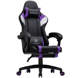 GTRACING Gaming Chair with Footrest Premium Faux Leather Adjustable Computer Office Chair - 1 of 4