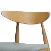 DOMETOUR Dining Chair with Upholstered Rubber Wood Chair for Dining Room Set of 2 - 4 of 4