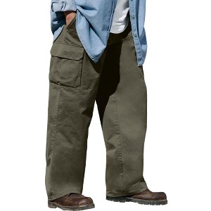 Boulder Creek by KingSize Men's Big & Tall Renegade Side-Elastic Waist Cargo Pants - 1 of 2