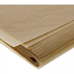 Juvale 100 Pack Unbleached Parchment Paper Sheets for Baking, Full Size Precut 16" x 24" Brown