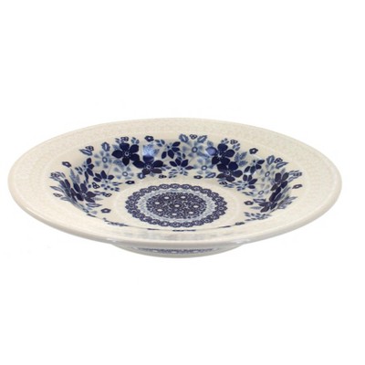 Blue Rose Polish Pottery Elizabeth Soup Plate