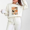 Simply Sage Market Chicken Boho Floral Lightweight Garment Dyed Sweatshirt - XL - Ivory - 2 of 4