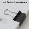 Staples Mini Metal Binder Clips Bulk Pack Black 3/5" Size with 1/4" Capacity 15338 - 4 of 4