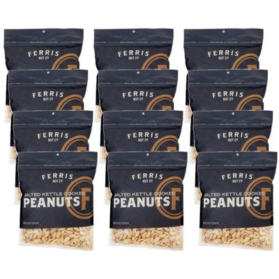 Ferris Nut Co. Kettle Roasted Salted Peanuts - Case of 12/16 oz