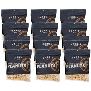 Ferris Nut Co. Kettle Roasted Salted Peanuts - Case of 12/16 oz - 1 of 2