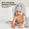 KeaBabies Cuddle Baby Hooded Towel, Organic Baby Bath Towel, Hooded Baby Towels, Baby Beach Towel for Newborn, Kids - 3 of 4