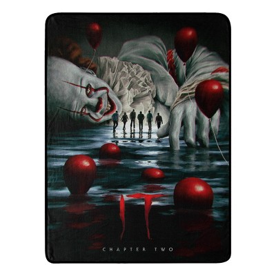 Warner Bros. It 2 Pennywise Hallucination Micro Raschel Throw Blanket 46×60 Inches