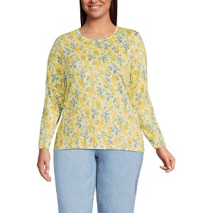 Lands' End Women's Relaxed Supima Cotton T-Shirt - 1 of 4