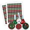 Hershey Holiday Christmas Kisses In Red, Green, Silver Foils with Free Exclusive Kiss Stickers - 2 of 4