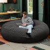 Jaxx 7 Foot Cocoon - 2-in-1 Convertible Bean Bag Bed & Large Bean Bag Chair for Adults, Lush Velvet - 4 of 4