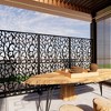 CAVINAS Patio Privacy Screen Freestanding Decorative Metal Fence Panels with Bird Shape for Garden Decor, 72" H×45" W - 3 of 4