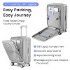 3 Pcs Expandable Hard Shell Luggage Set With Spinner Wheels And Tsa ...