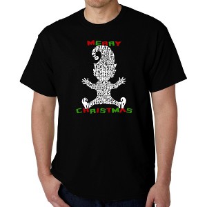 LA Pop Art Christmas Elf - Men's Word Art T-Shirt - 1 of 4