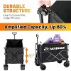 Acoinel Collapsible Outdoor Utility Wagon, Beach Wagon for Sand with Big Wheels, Camping Portable Cart, Heavy Duty 480 lbs/500 lbs - 4 of 4
