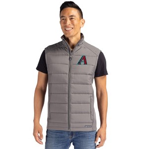 Arizona Diamondbacks Cutter & Buck Evoke Hybrid Softshell Recycled Mens Full Zip Vest - 1 of 1