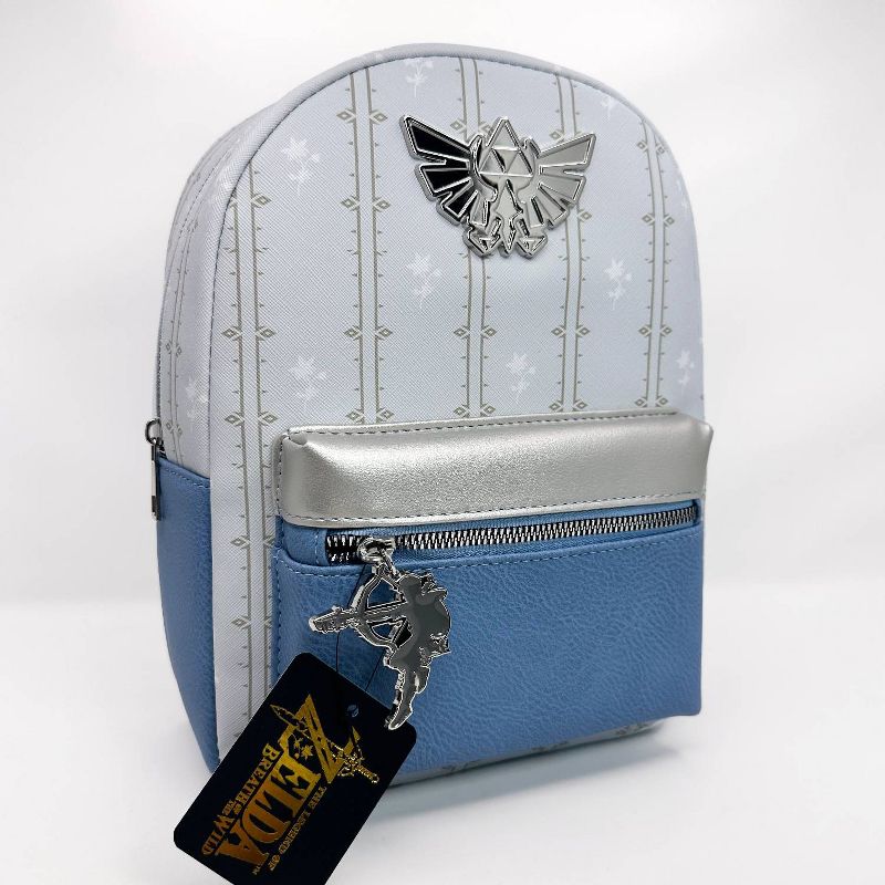 Nintendo The Legend of Zelda: Breath of the Wild 11&#34; Mini Backpack - Silver/Blue, 1 of 10