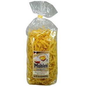 Muhlen Extra Broad Noodles 500g - Wide Traditional Pasta For Spaghetti Carbonara & Fettuccine Alfredo By Muhlen. - 1 of 1