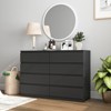 CIPACHO Modern White 6-Drawer Dresser - Roomy Double Dresser for Home - 2 of 4