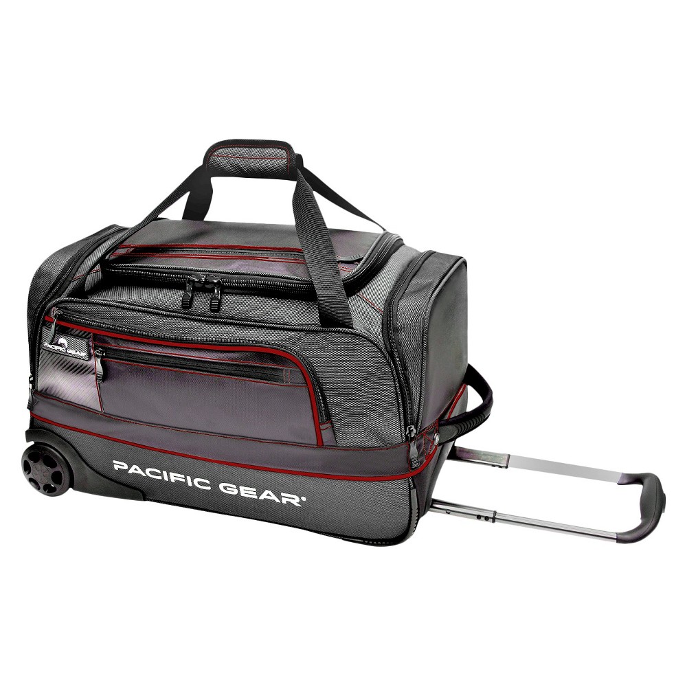 UPC 694396032518 product image for Pacific Gear Drop Zone Rolling Duffel Bag - Black, Red Blue Black | upcitemdb.com