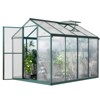 Garvee Greenhouse for Outdoors, Aluminum Alloy & Polycarbonate Green House with Windows Vent, for Patio, Backyard, Garden - 2 of 4