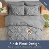 Nestl Comforter Set, 9 Piece Pinch Pleated Bedding Set, Bed in a Bag, All season Bed Set with Cooling Pillows - 2 of 4