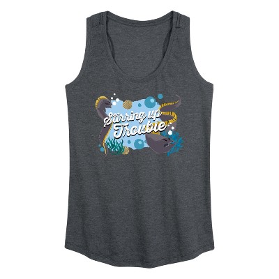 Women's Disney Stirring Up Trouble Graphic Racerback Tank - Heather Charcoal - X-Large
