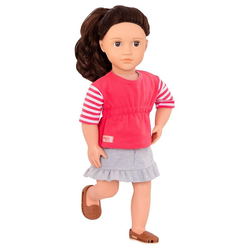 Our Generation Rayna with Accessories 18&#34; Posable Food Truck Doll, 4 of 5