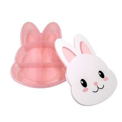 Cook With Color Bunny Snack Box Food Storage Container Pink