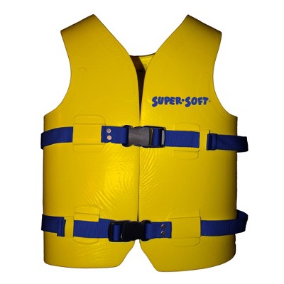 TRC Recreation Super Soft USCG Childs Foam Swim Vest, Medium, Yellow
