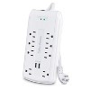 CyberPower® P806U Home Office Surge-Protector 8-Outlet Power Strip with 2 USB Ports, 6-Foot Cord in White - 2 of 4