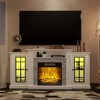 Fredees 59'' Electric Fireplace TV Stand with Remote & LED Lights - 4 of 4