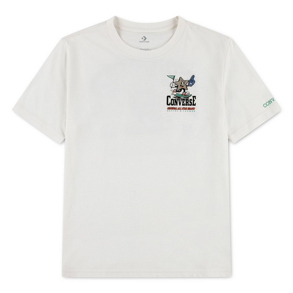 Converse® Boys' Star Skateboard Graphic T-Shirt - White - thumbnail 4