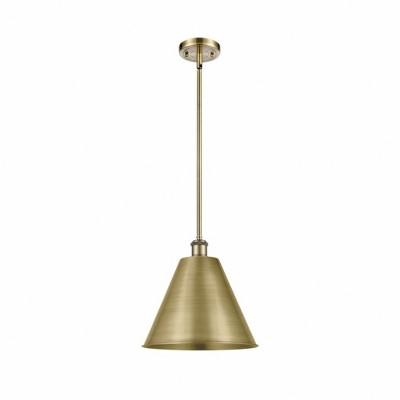 Ballston Cone - 1 Light Pendant In Industrial Style-12.75 Inches Tall and 12 Inches Wide