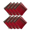 Prestige Poinsettia Jacquard Napkin Set of 8 - Multicolor - 17x17 - Elrene Home Fashions - 2 of 2