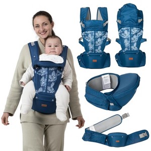 BabbleRoo Grow Carrier – 6-in-1 Baby Carrier with Hip Seat, Ergonomic & Adjustable Toddler Carrier, Newborn to Toddler, with Lumbar Support & Sunshade - 1 of 4