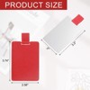 Unique Bargains PU Leather Stainless Steel Travel Compact Mini Makeup Mirror - 2 of 4